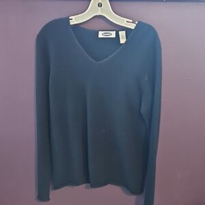 Black V-Neck Sweater